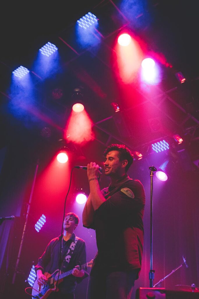 Jacob Brown, vocals for Group Project Performing Chez Maurice in St-Lazare