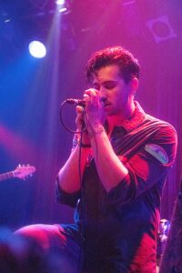 Jacob Brown, vocals for Group Project Performing Chez Maurice in St-Lazare