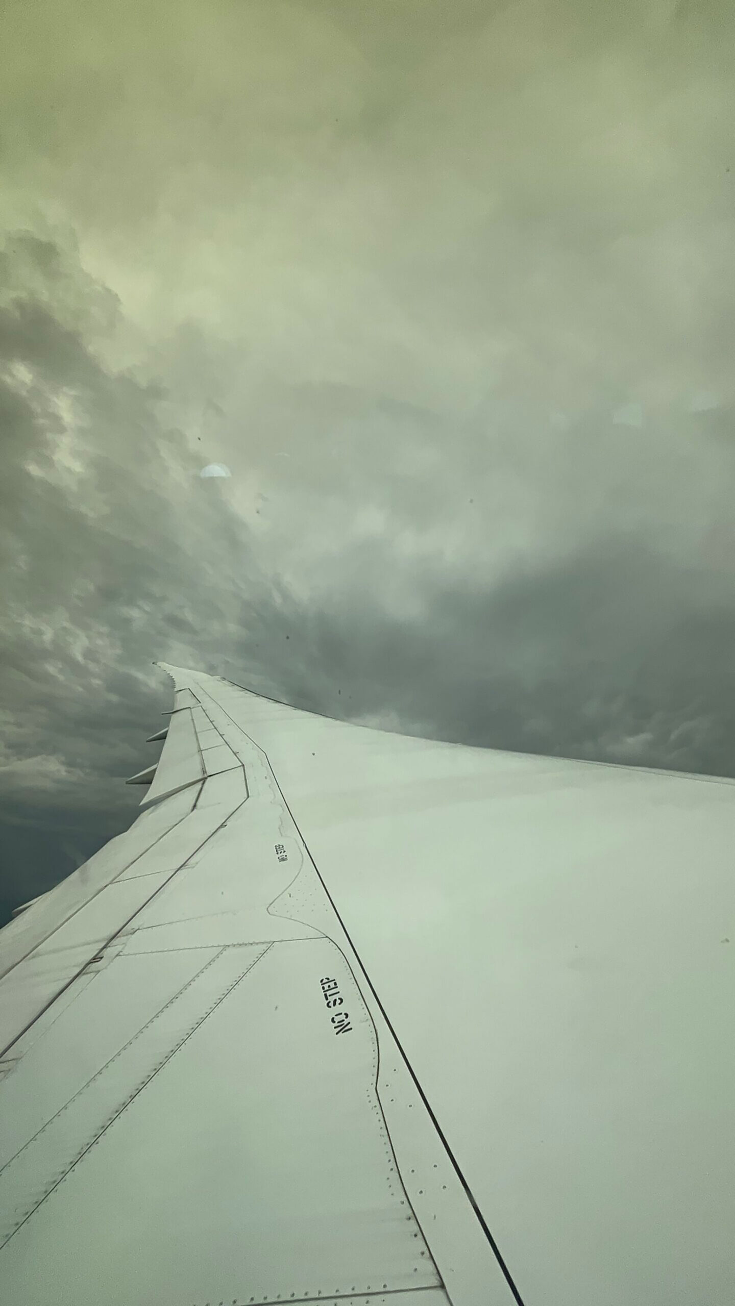 Picture of a Plane Wing in the air